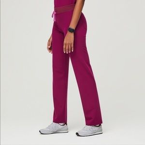 Figs Livingston Pants Dark Magenta